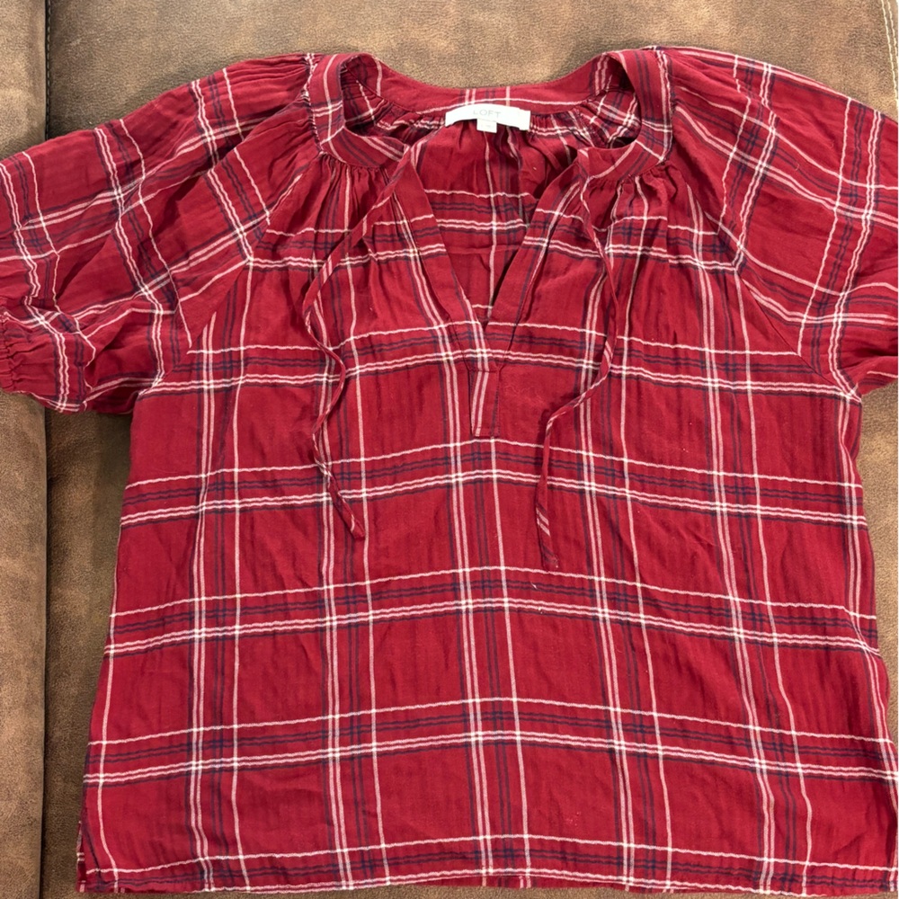 Loft puffy sleeve blouse